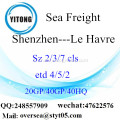 Shenzhen porto mare che spediscono alle Havre